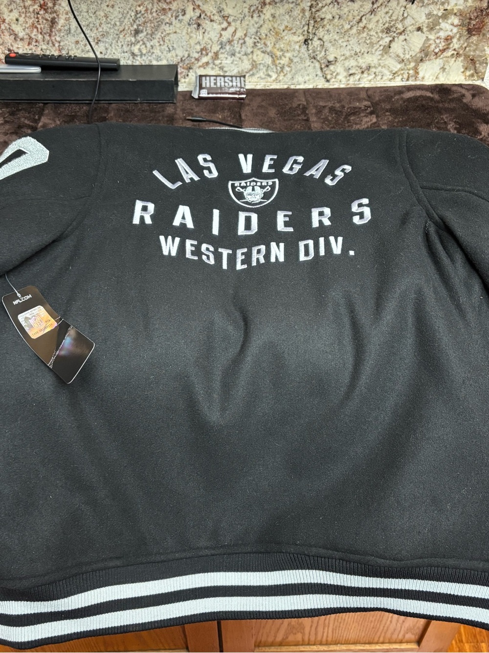 Las Vegas Raiders Kids' Black Puffer Jacket